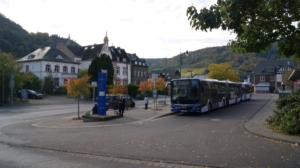 Busbahnhof und Taxistand in Traben-Trarbach